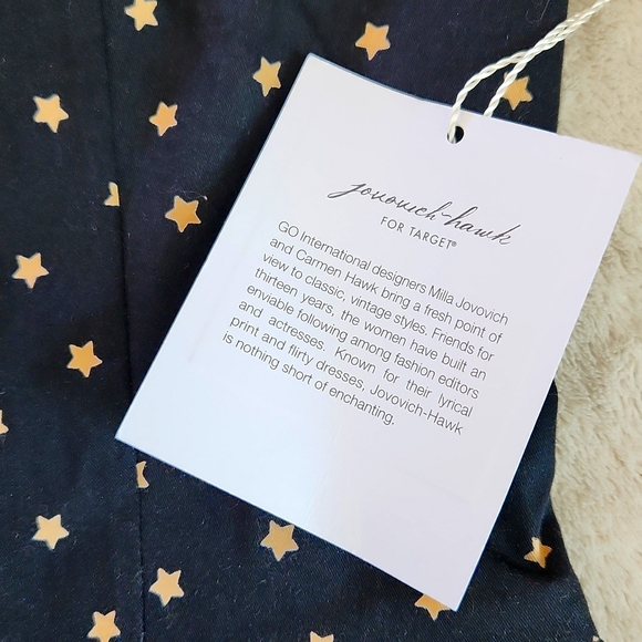 Jovovich Hawk For Target Women's Black Star Patterned Vest New - Picture 5 of 5